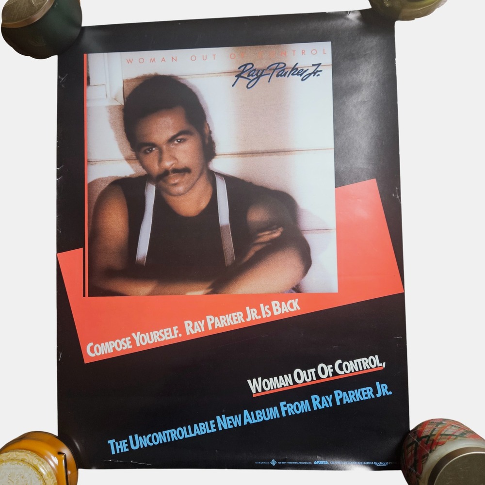 Ray Parker Jr Woman Out Of Control 17x22 Vintage 1983‎ Arista Funk Promo Poster